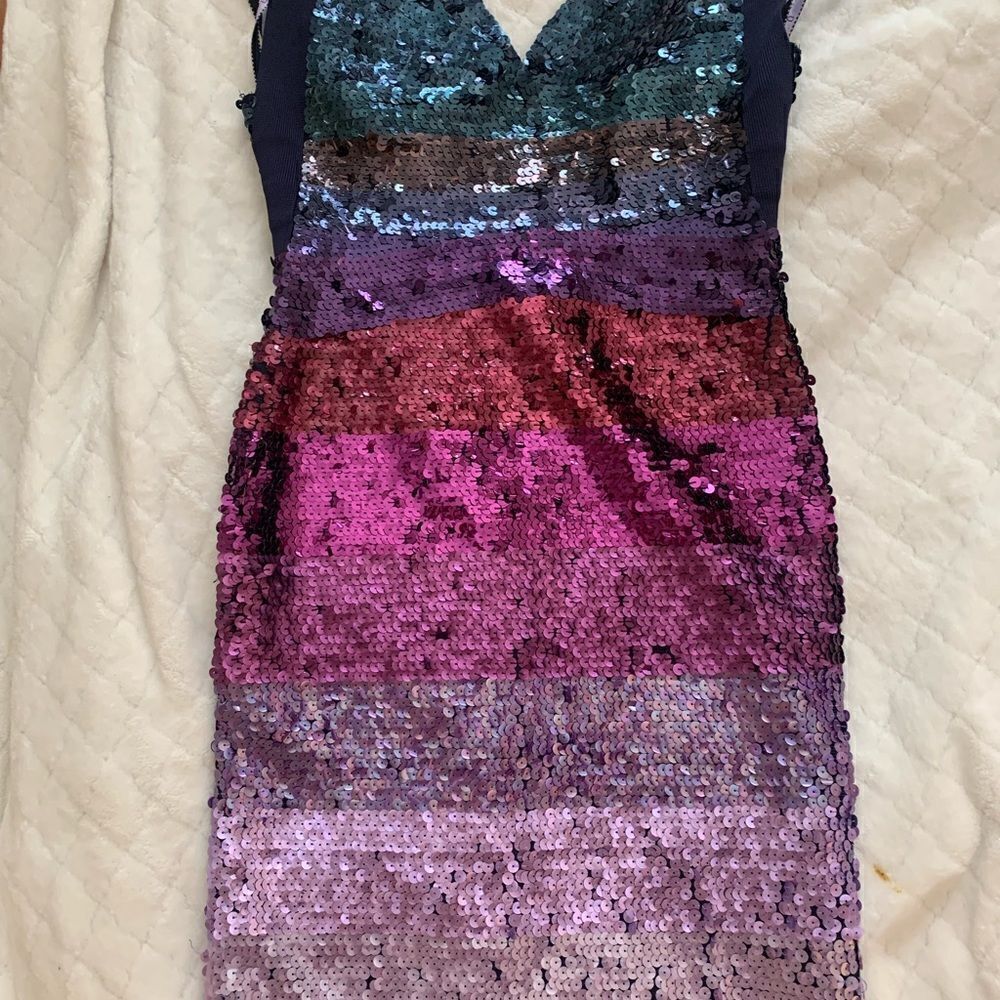 Herve Leger Rare color block dress